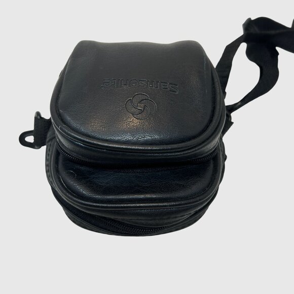Vintage Samsonite Mini Camera Bag Crossbody Travel Pouch Black Vinyl 00s - Picture 4 of 10